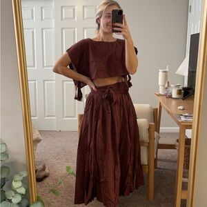 Free People Skirt Set (never worn)!!